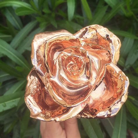 real rose preserved in 24k gold